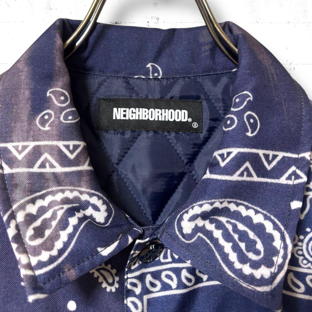 neighborhood バンダナ柄 ペイズリー柄 シャツ ジャケット 中綿