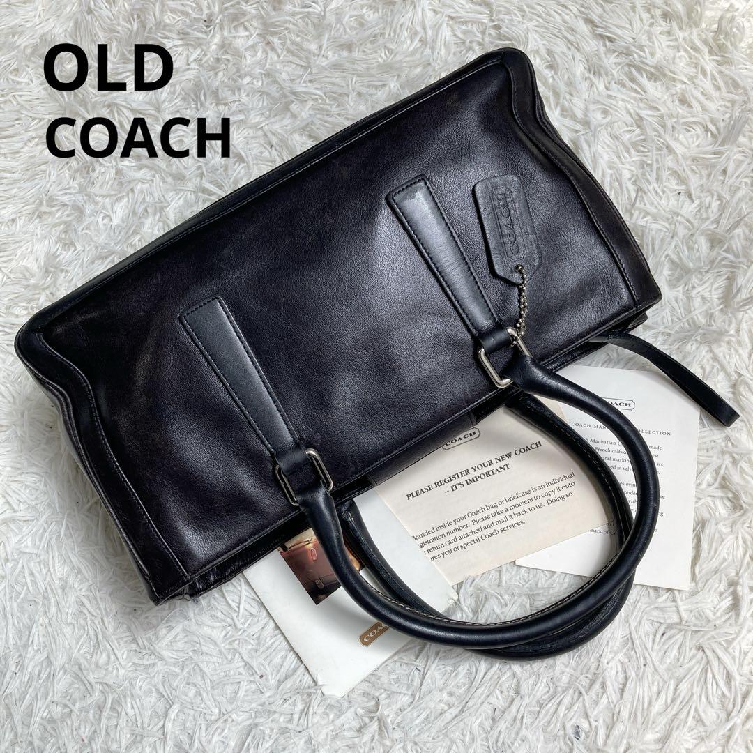 バッグ vintage coach old mini Boston BLACK