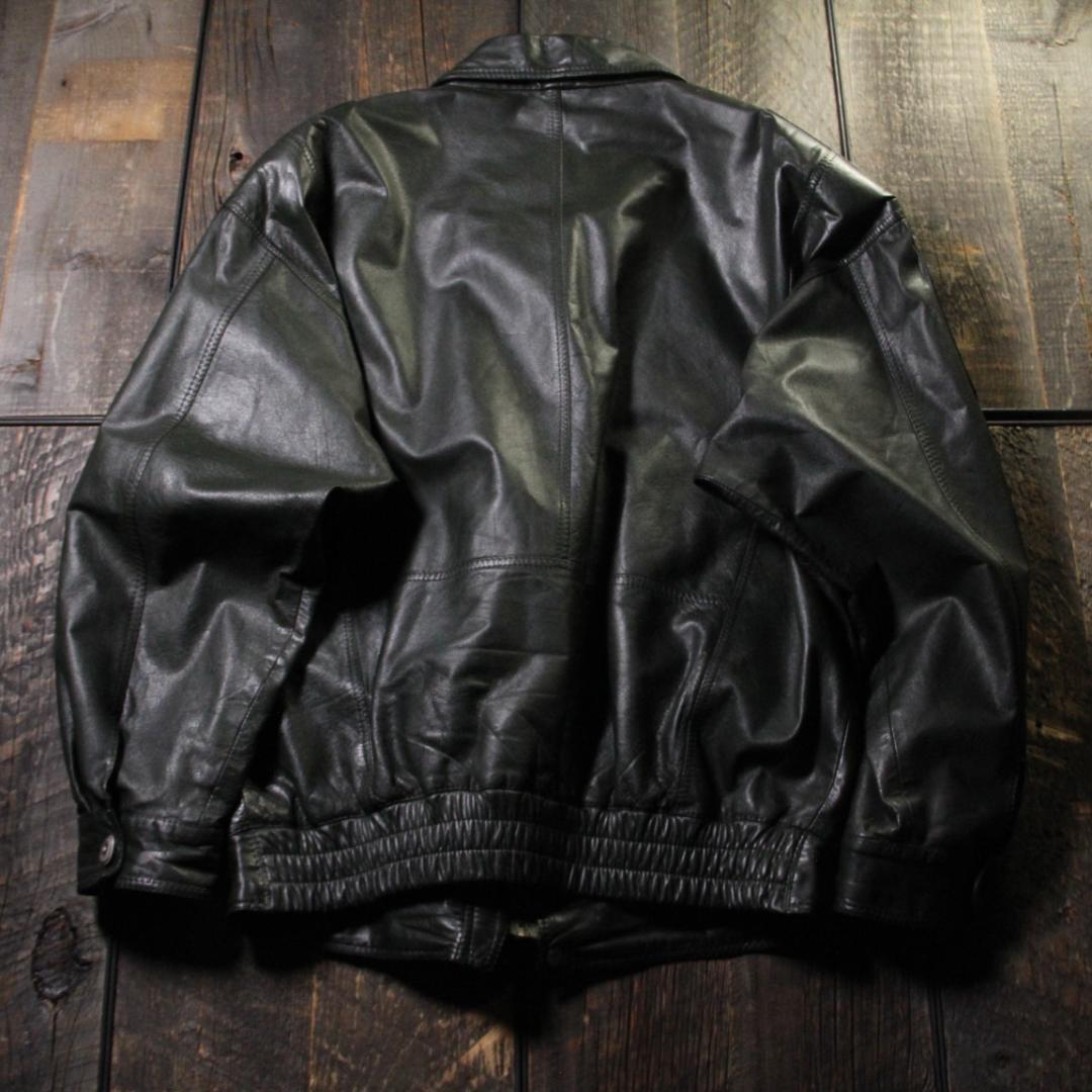 古着 レザーボンバージャケット