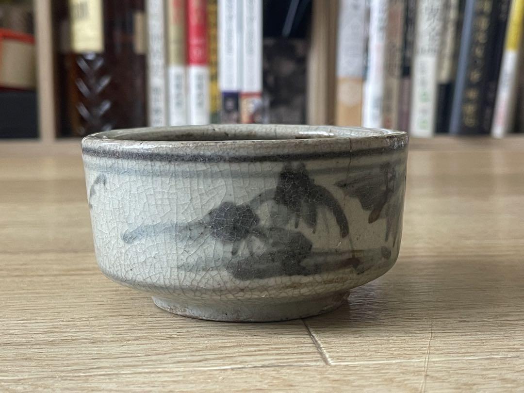 古伊万里　茶碗　山水図