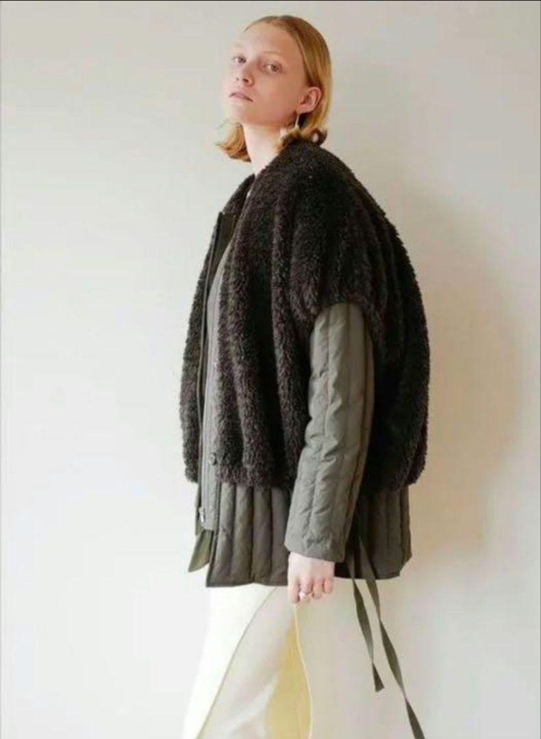 CLANE クラネ BOA VEST LAYERED DOWN COAT
