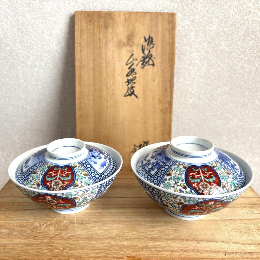 有田焼、十二代酒井田柿右衛門、『錦菊鳳凰紋八角皿』、銘「重角福渦福」有、箱無 有田焼、十二代酒井田柿右衛門、『錦菊鳳凰紋八角皿』、銘「