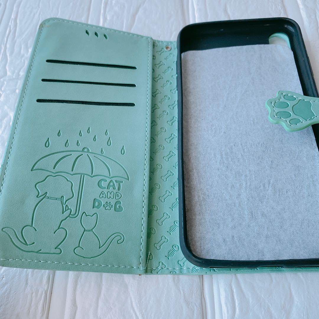 手帳型 スマホケース iPhonexs MAX ペット柄 グリーン系 動物 WWW_OPDRERGINERDOGAN_COM