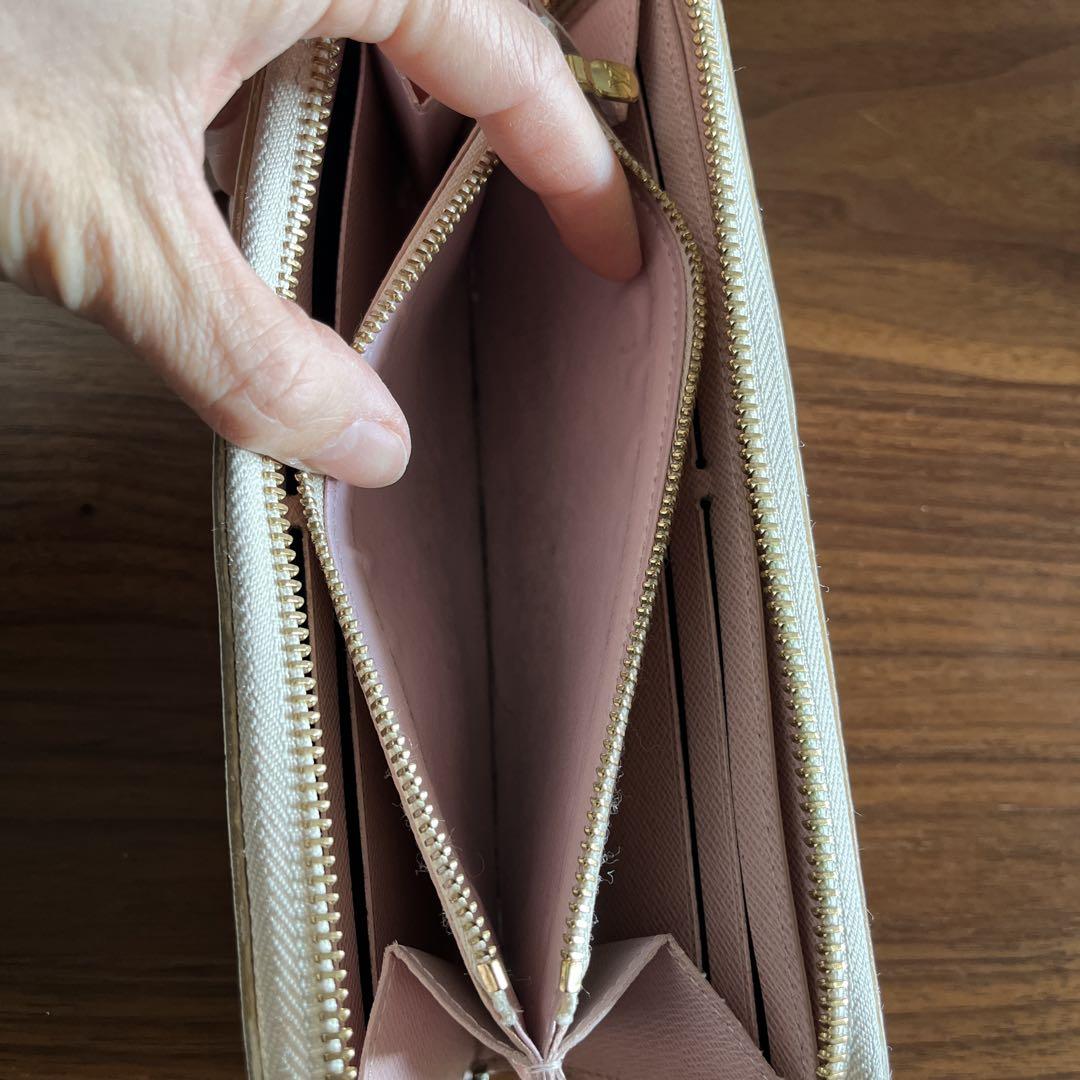 LOUIS VUITTON ダミエ 長財布 アイボリー