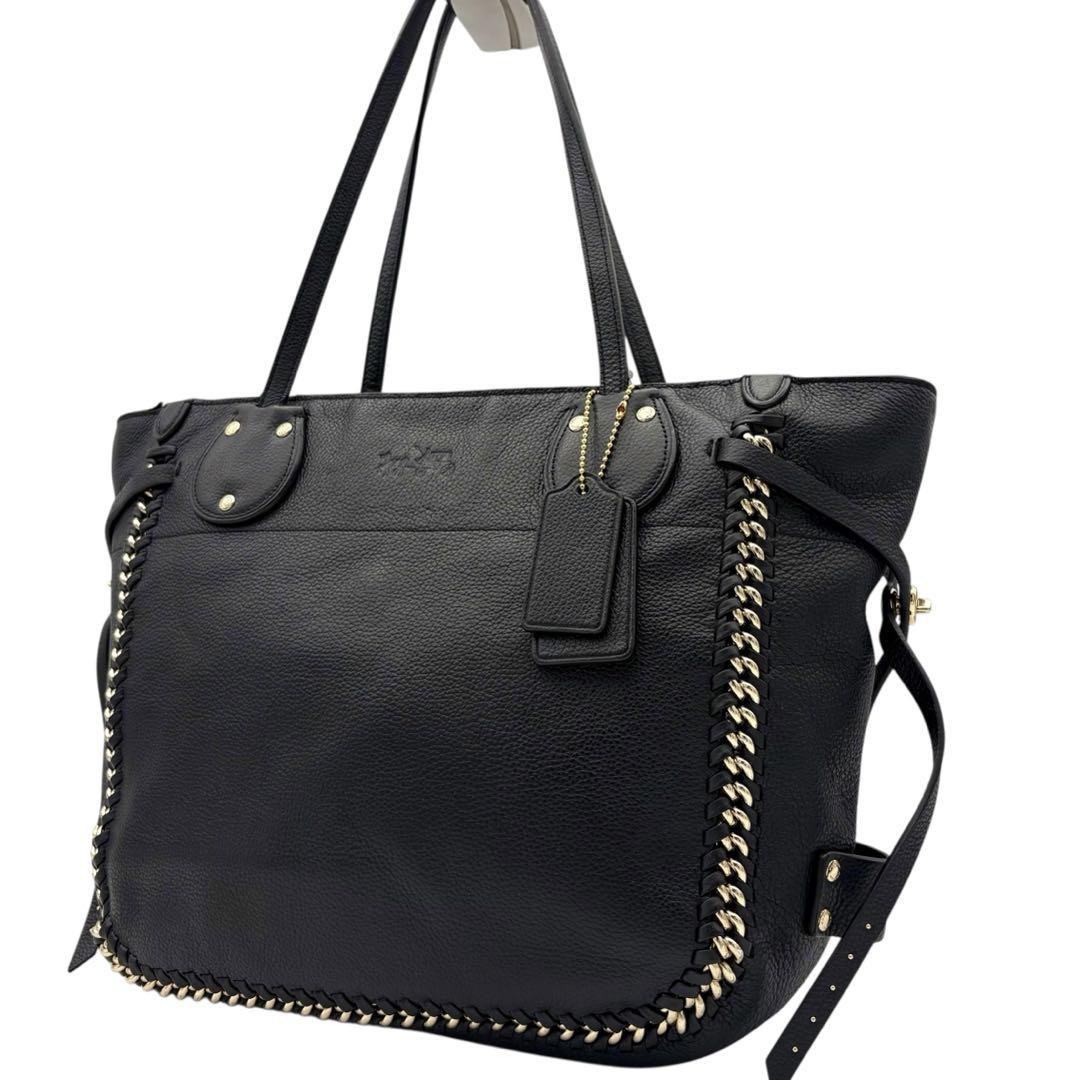美品】 coach コーチ トートバッグ y2k ゴールド金具 ターン
