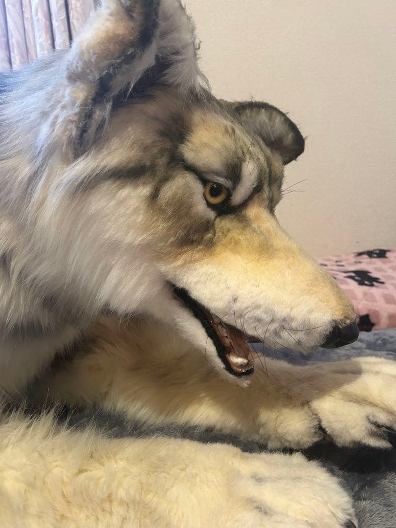 アートドール オオカミ ぬいぐるみ インテリア