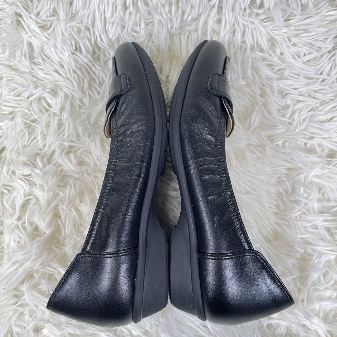 極美品　アシックス　pedara ペダラ　コインローファー　パンプス　レザー