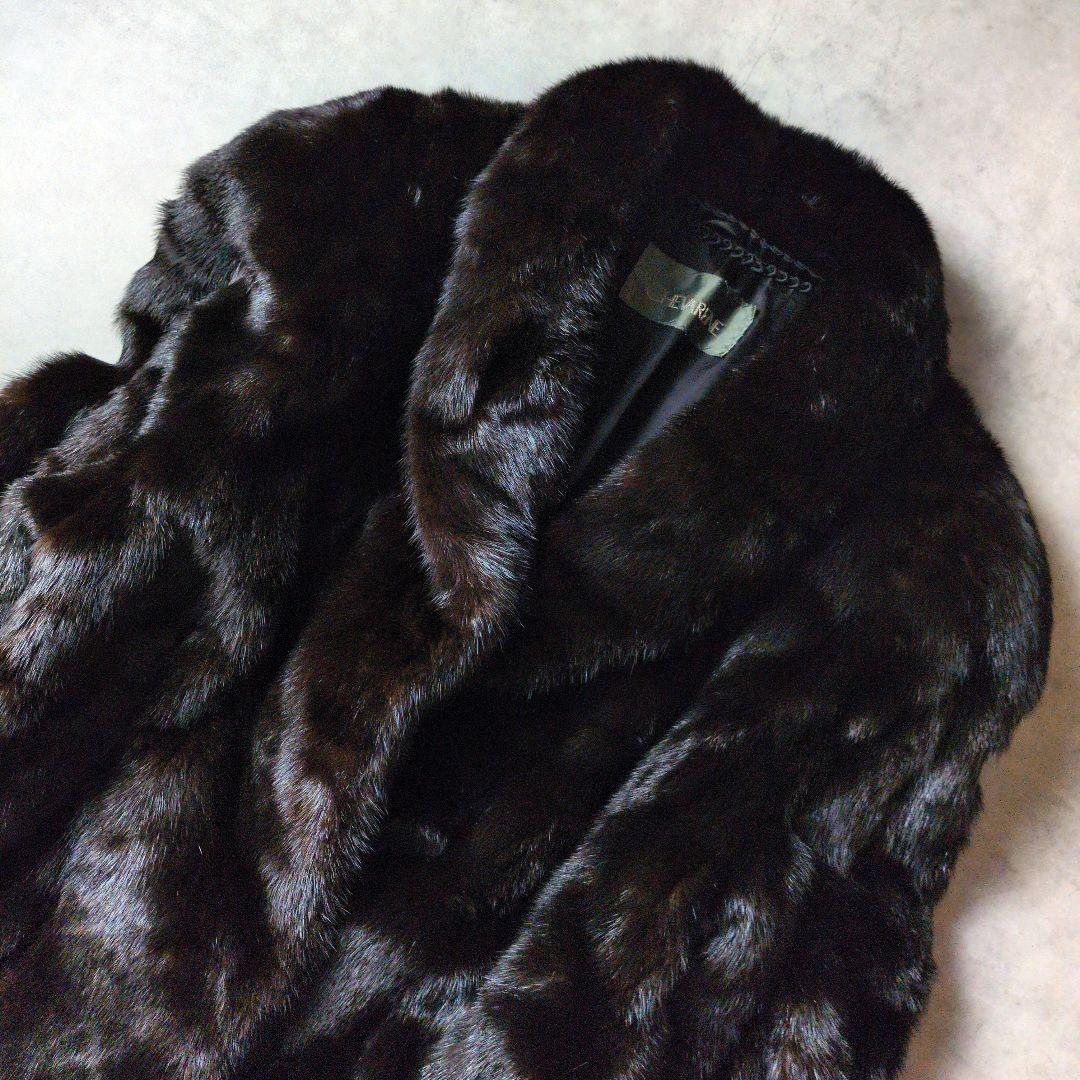 美品◎BLACK GLAMA ブラックグラマ 毛皮コート ミンクコート ダブル ブラックグラマ BLACK GLAMA ブラックグラマ ミンク コート
