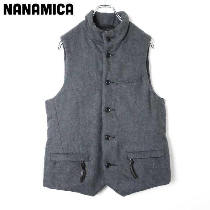 nanamica ナナミカ ベスト グレー ノースフェイスパープルレーベル.