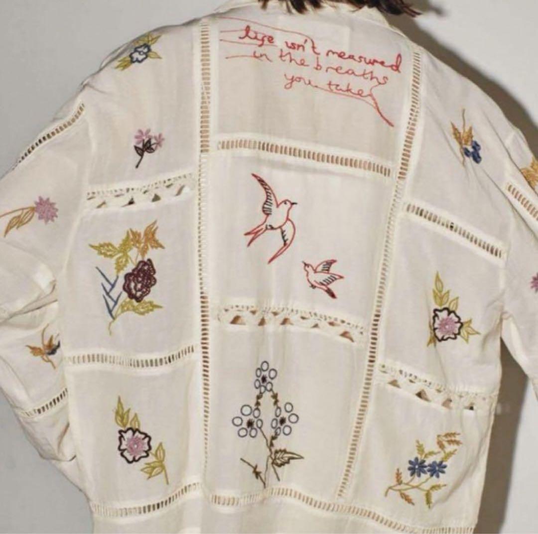 新品todayful Embroidery Patchwork Shirts 完売品！TODAYFUL Embroidery Patchwork Shirts