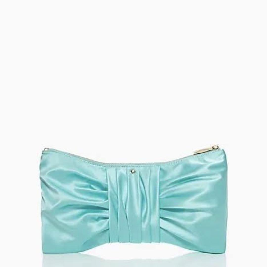Kate Spade ティファニーブルー　リボンクラッチ