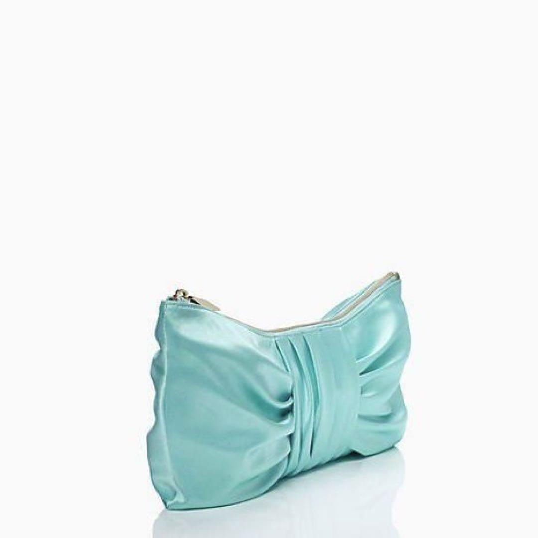 Kate Spade ティファニーブルー　リボンクラッチ