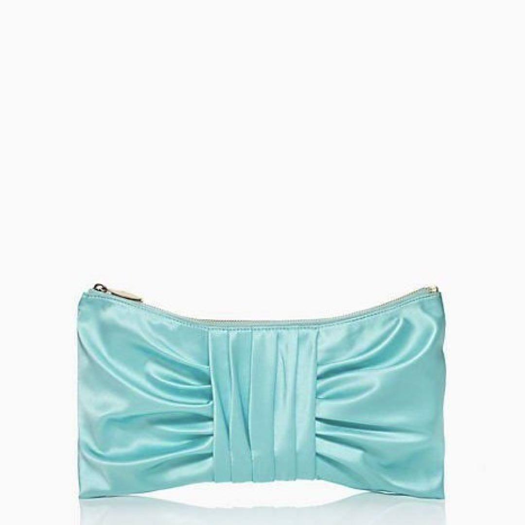 Kate Spade ティファニーブルー　リボンクラッチ