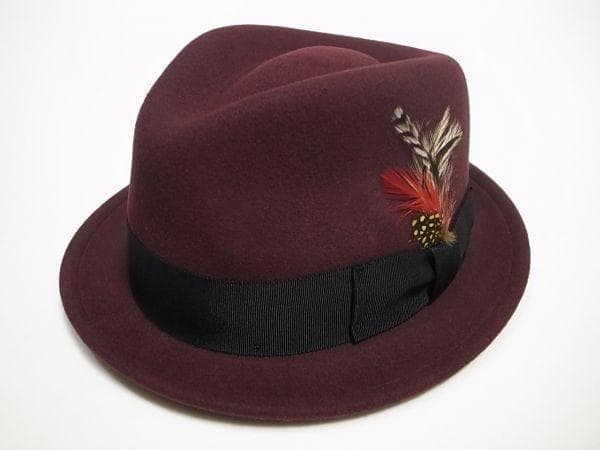 ニューヨークハット Tear Drop Stingyバーガンディー LNEW YORK HAT