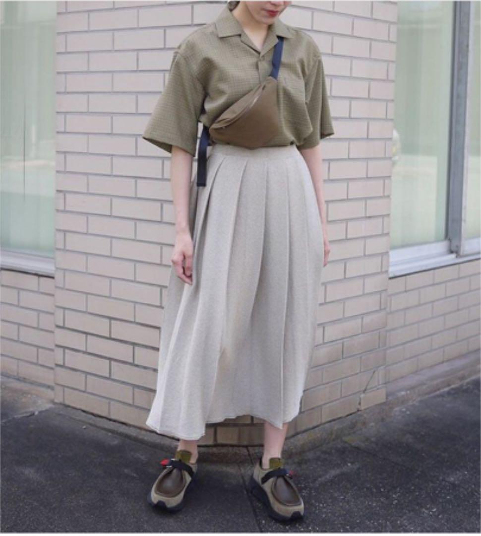 Cristaseya 和紙プリーツスカート Cristaseya