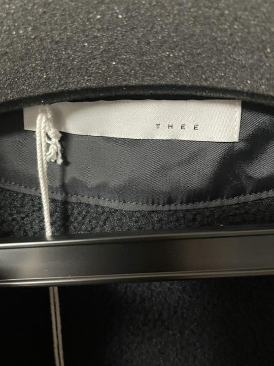 THEE 21aw  フリースモッズコート　ブラック　サイズ1