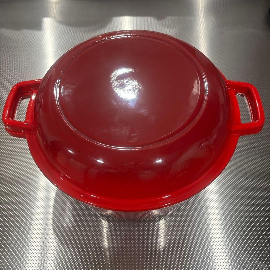 2-in-1鋳鉄製ダッチオーブンポット エナメル鋳鉄鍋