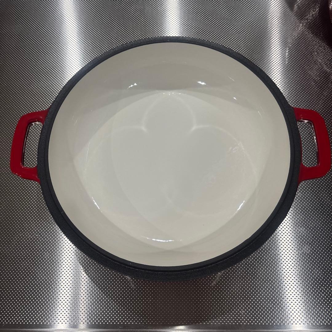 2-in-1鋳鉄製ダッチオーブンポット エナメル鋳鉄鍋