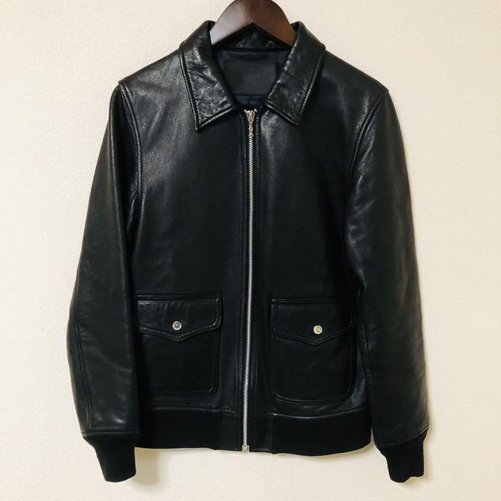GARNI ガルニ レザージャケット ブラック 黒 シルバー スカル