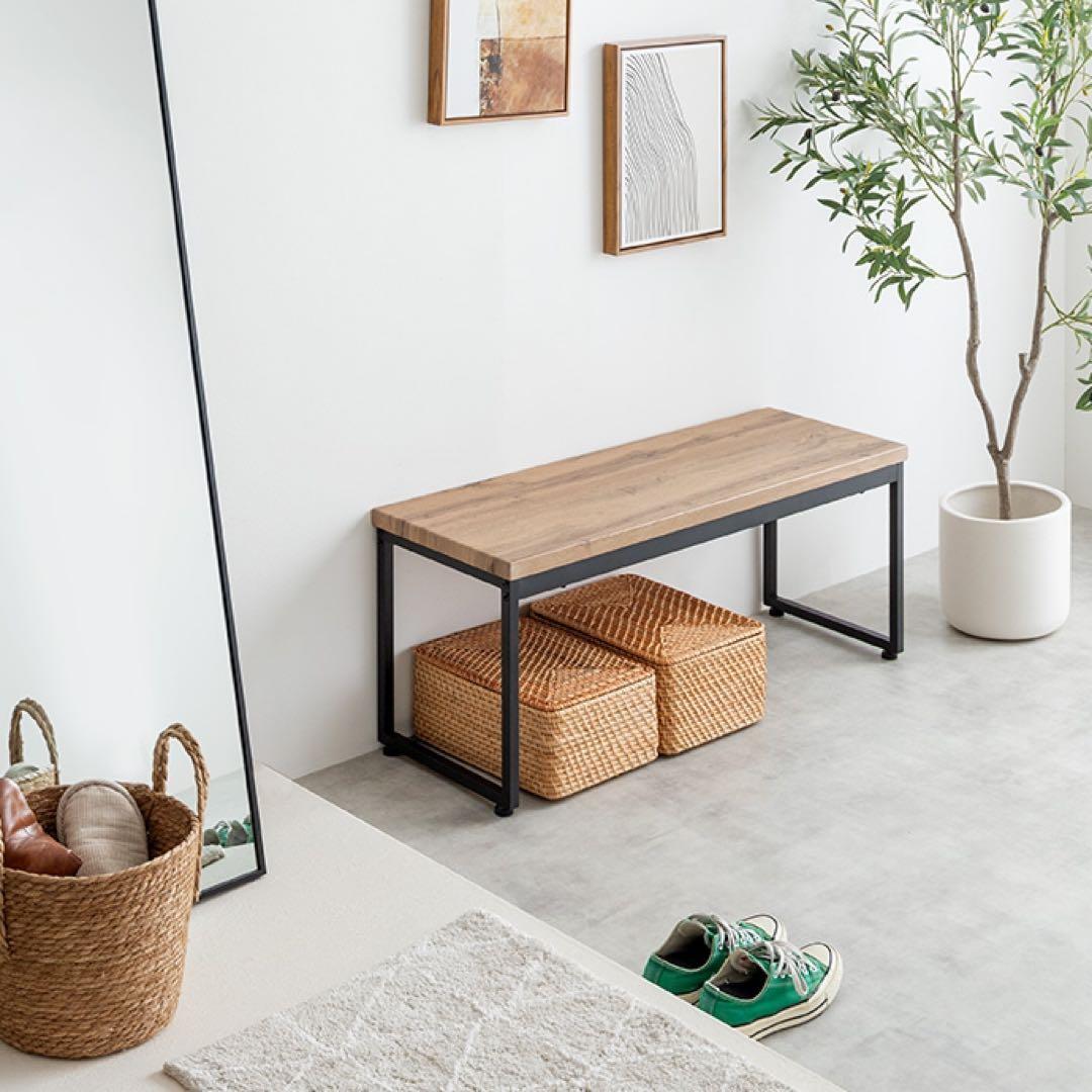 ダイニングベンチ オークホワイト