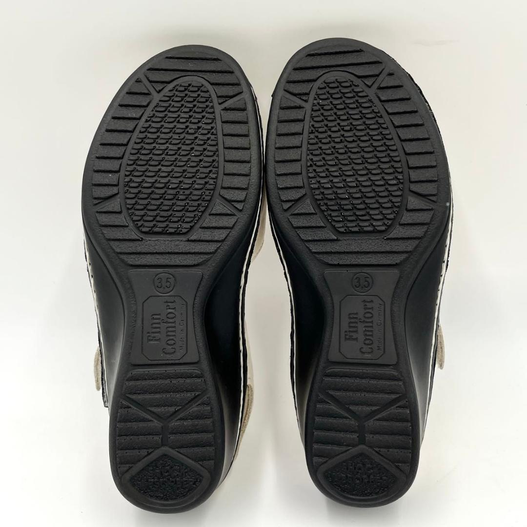 美品 フィンコンフォート サンダル ベルクロ ストラップ