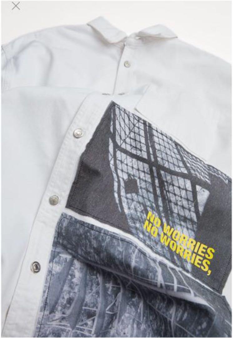 ZARA デニムジャケット グラフィックプリント 新品タグ付き ZARA デニムジャケット Gジャン グラフィック/ペイント/USED加工