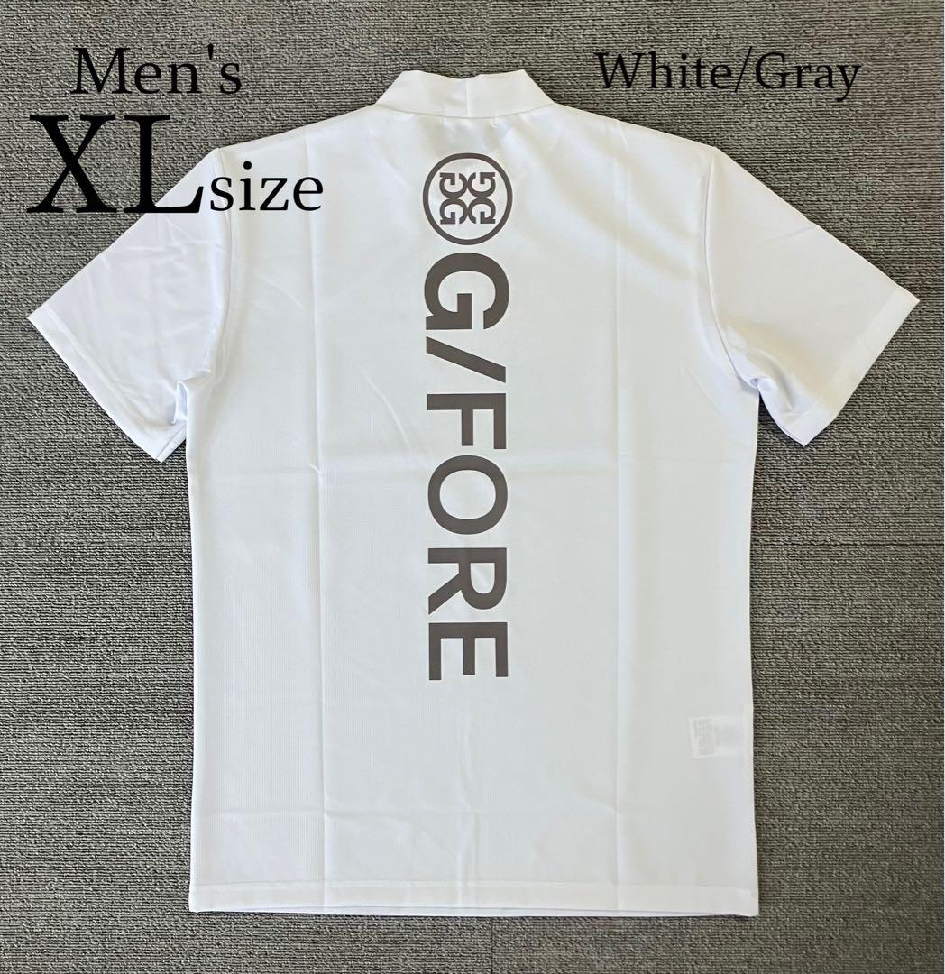 G/FORE ジーフォア XLサイズ モックネックT-シャツ ホワイト