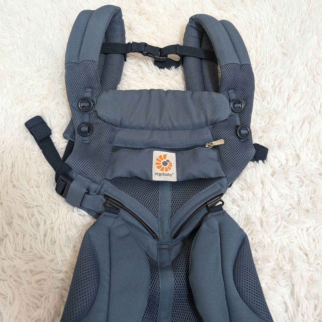 【極美品】 エルゴベビー オムニ360 抱っこ紐 オックスフォードブルー