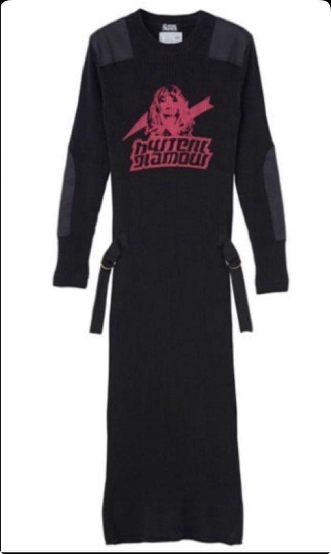 HYSTERICGLAMOURロングワンピースy2k アーカイブ　サイズF 黒