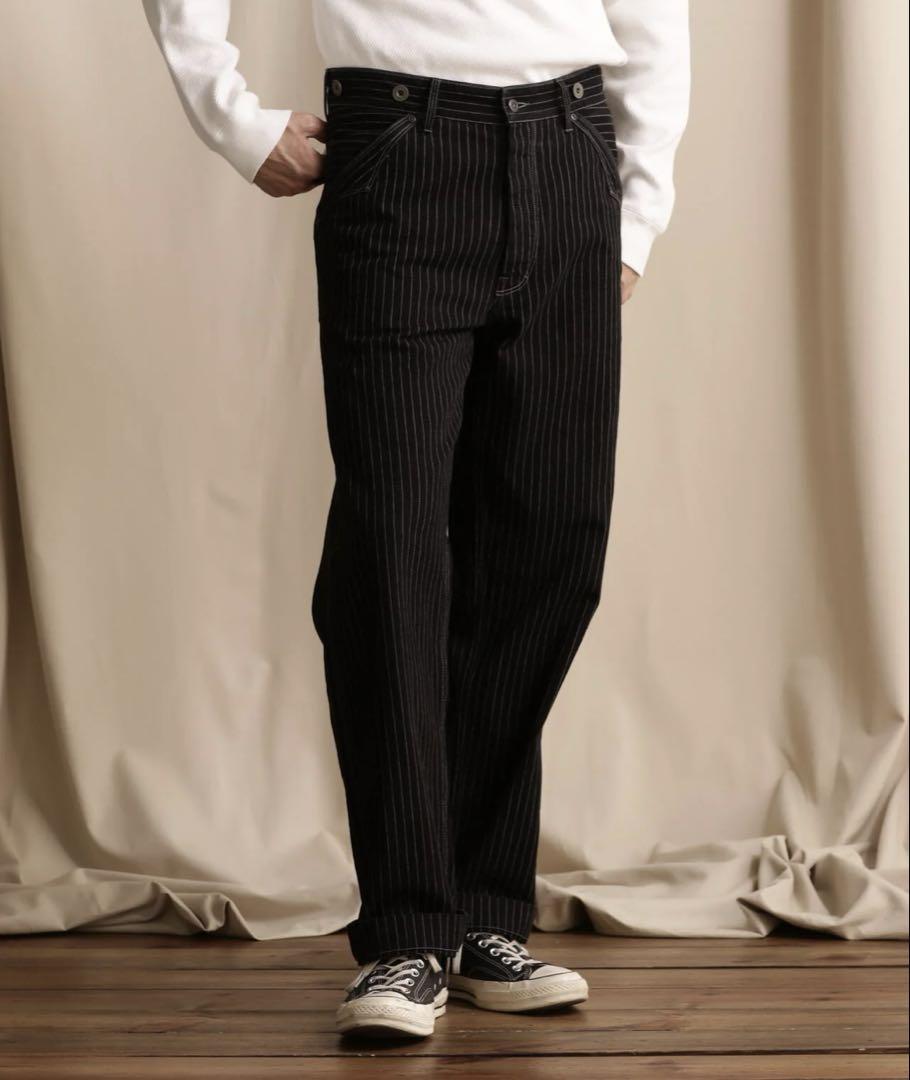 Schott ショット/ヒッコリーデニムパンツ/新品未使用/ブラック/サイズ32 Schott オールドヒッコリーデニムパンツブラック サイズ30