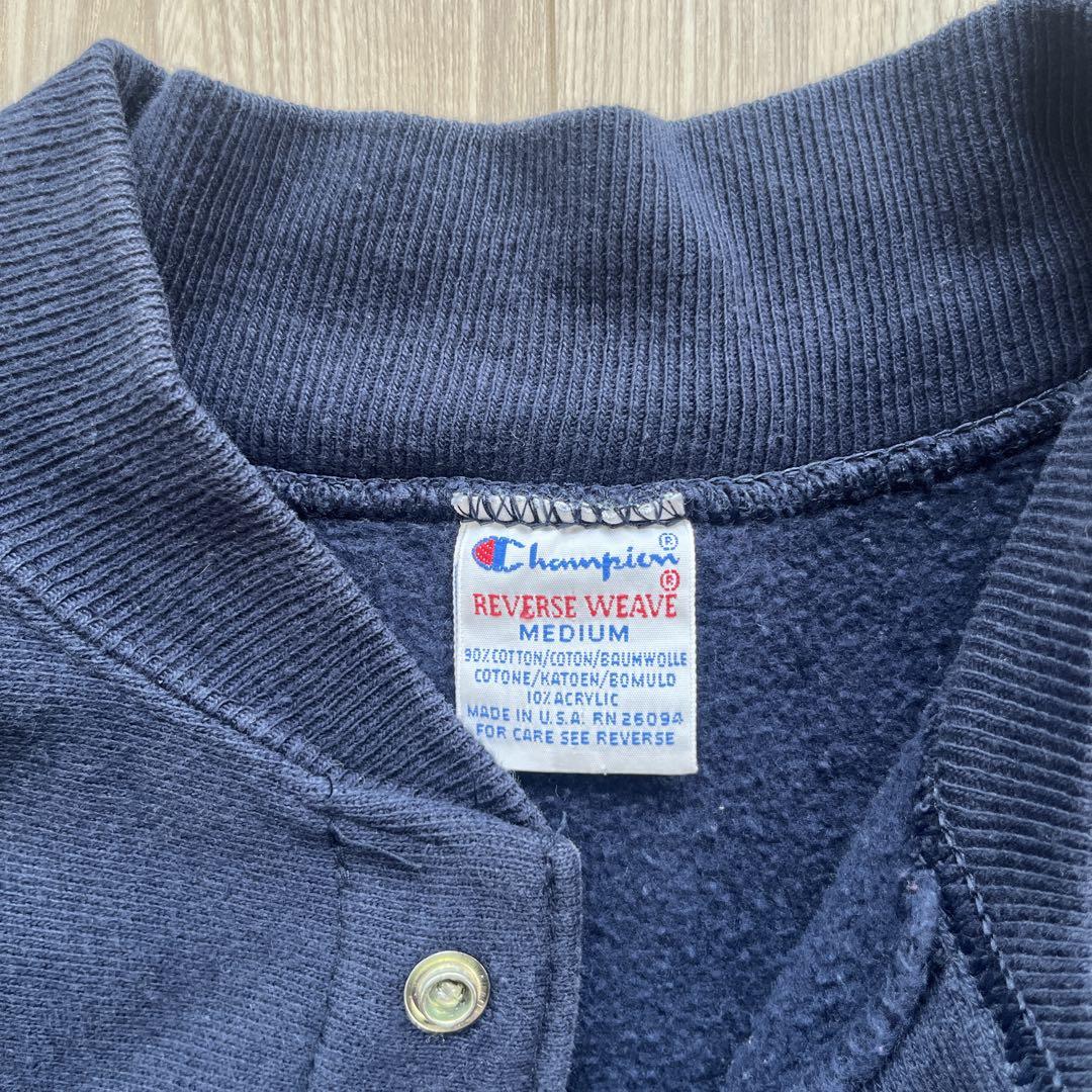 Champion Reverse Weave カーディガン M ネイビー