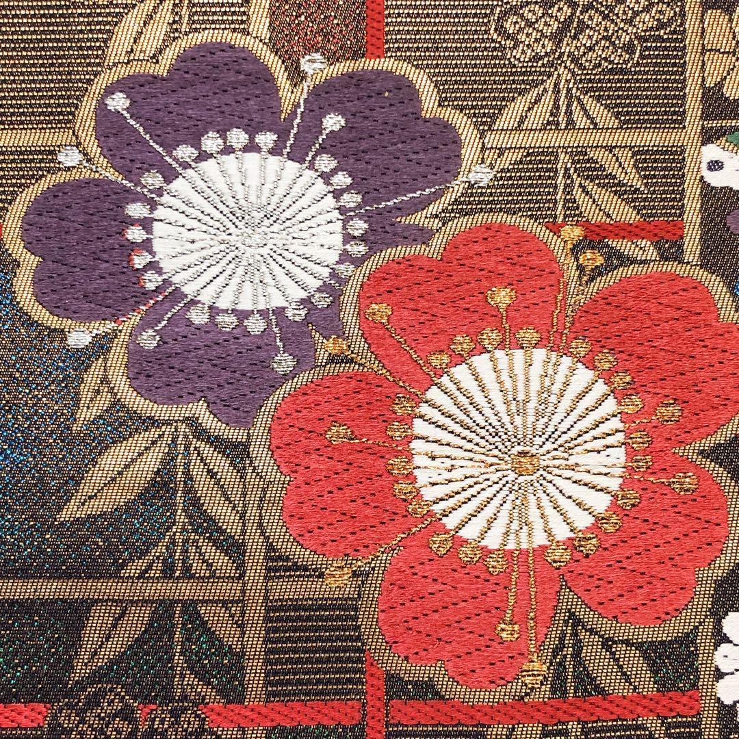 唐織　蝶模様　枝垂れ桜　金糸　袋帯　振袖帯　着物　032a p 唐織 蝶模様 枝垂れ桜 金糸 袋帯 振袖帯 着物 032a p
