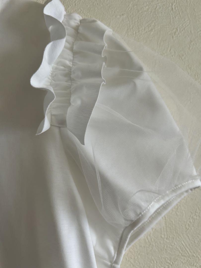 noir kei ninomiya チュール袖Tシャツ