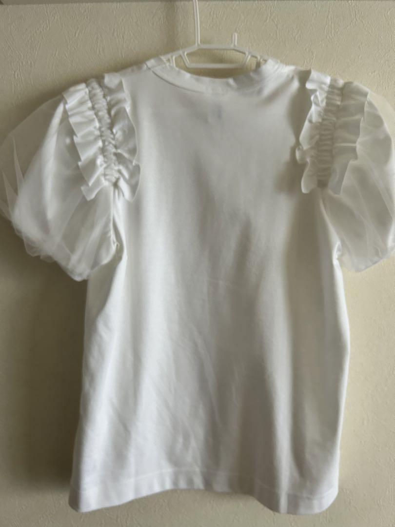 noir kei ninomiya チュール袖Tシャツ