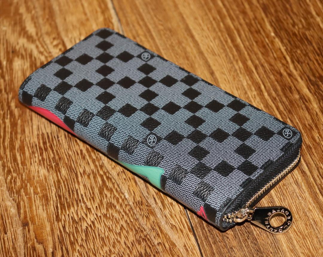 新品 カステルバジャック 牛革 ラウンドファスナー 長財布 Ⓗ