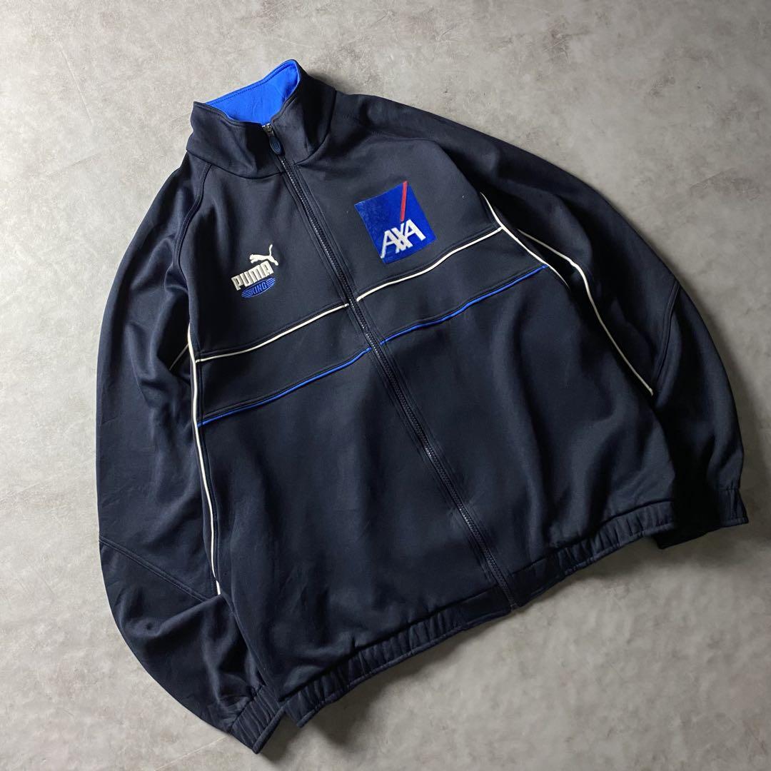 【入手困難】PUMA アクサダイレクト 企業物 刺繍ロゴ トラックジャケット M