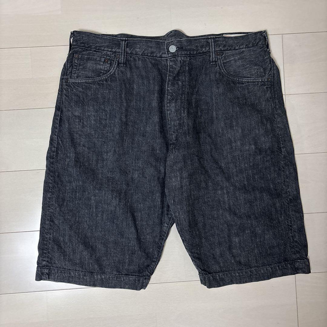 美品】 EVISU 大黒 ピンク Lot.7001 W36 赤耳 ハーフパンツ
