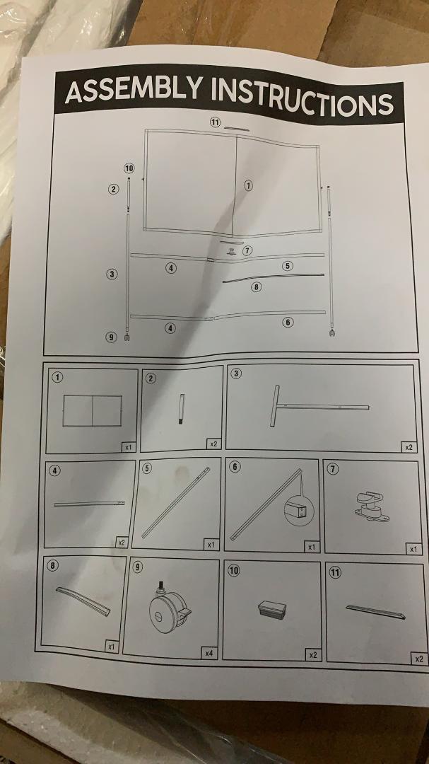 Walspax ホワイトボード 脚付き 1500mm×1200mm