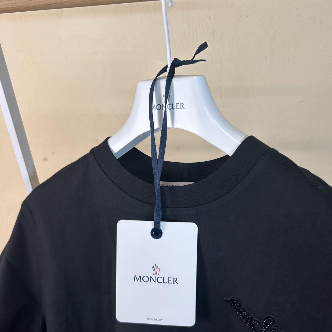 【未使用タグ付き】 【新作】MONCLER モンクレール半袖Tシャツ　黒M