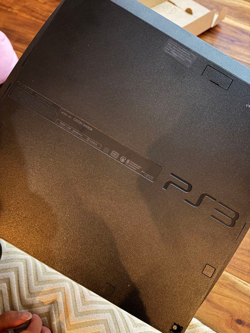 PS3本体 ブラック 電源ケーブル付き✨ PS3本体 ブラック 電源ケーブル付き✨