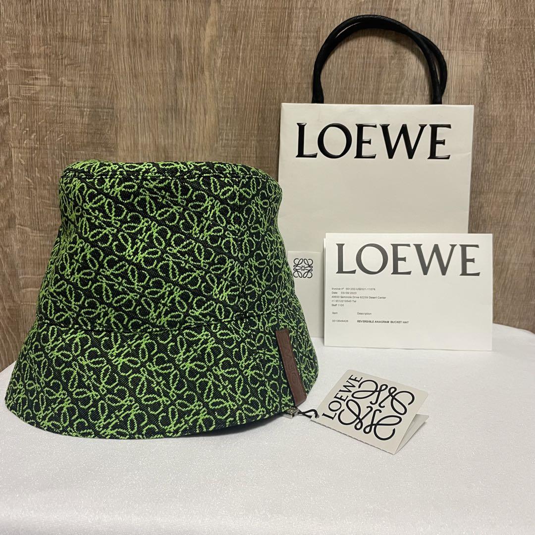 LOEWE ロエベ【新品未使用】アナグラムバケットハット リバーシブル 60