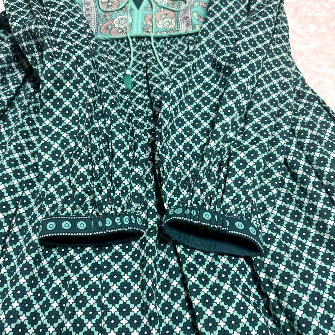 新品未使用】ヌキテパ ロングワンピース マキシ丈 エスニック調