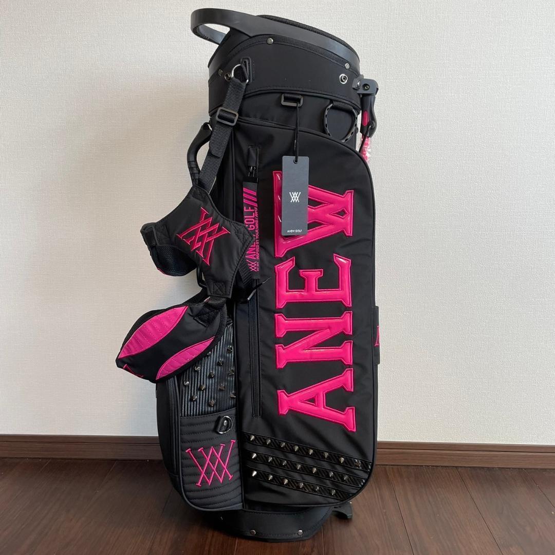 【新品未使用】ANEW GOLF（アニューゴルフ）スタンドキャディバッグ　ピンク