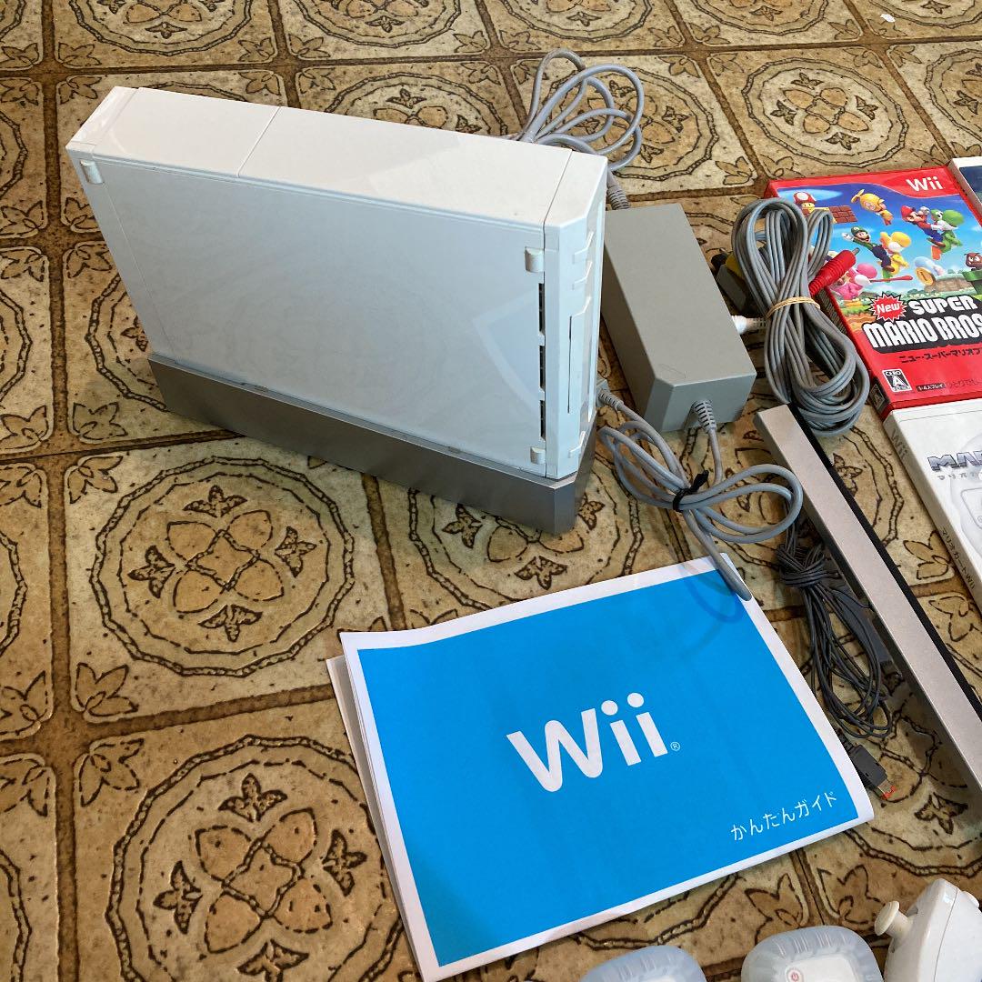 お得最新作 B45 wii マリオカート マリオブラザーズ 4人 すぐに遊べるセット xsGRW-m82877882715 大人気豊富な