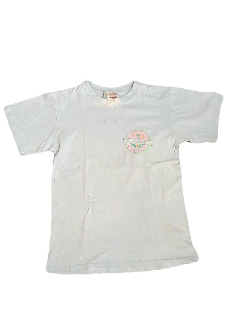 vuarnet Tシャツ 水色 ブルー Tシャツ 80s
