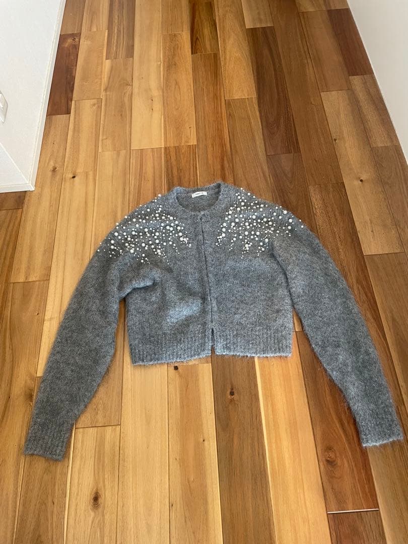 FRAY I.D グラデーション パール カーディガン SIZE FRAY I.D