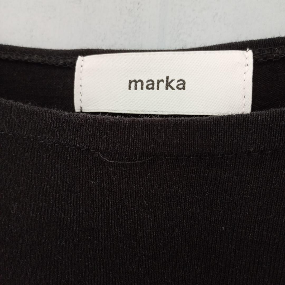 marka バスクシャツ サイズ1 ボーダーカットソー オーバーサイズ ブラック
