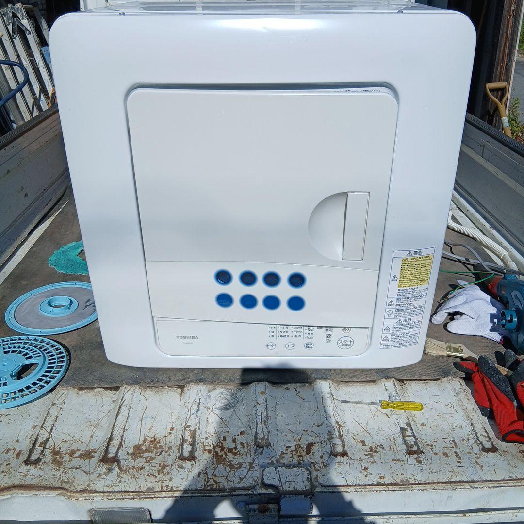 電気式乾燥機 TOSHIBA ED-608 W 2019年目立った傷や汚れなし
