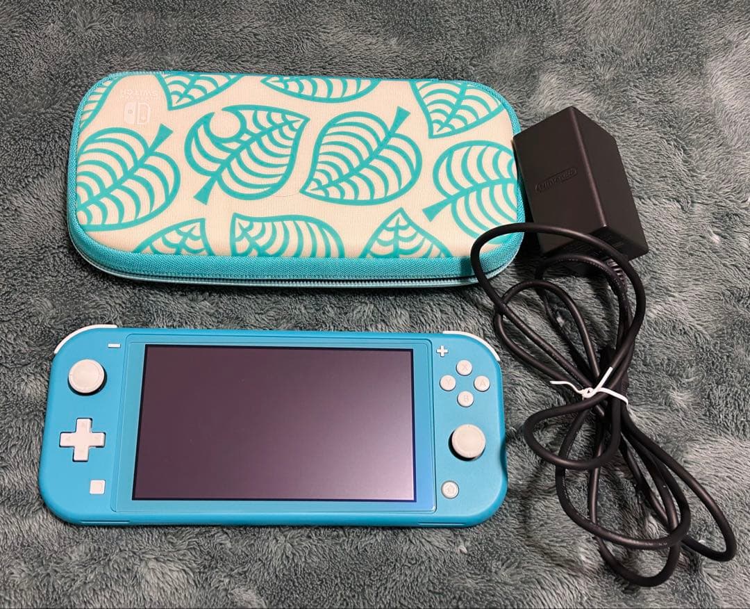 Nintendo Switch Lite ターコイズ 本体 充電器 あつ森ケース任天堂