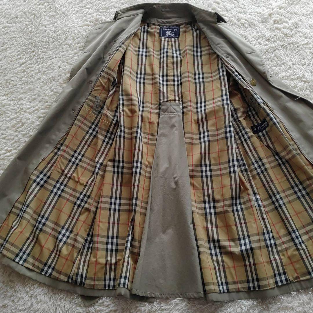 BURBERRY】90s ライナー付 ノバチェック柄 トレンチコート ベルト付